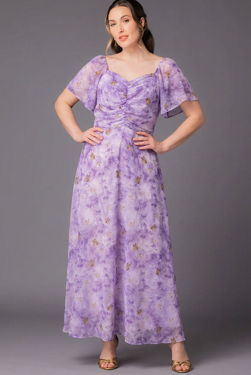 Women's Flounce Evening Gown