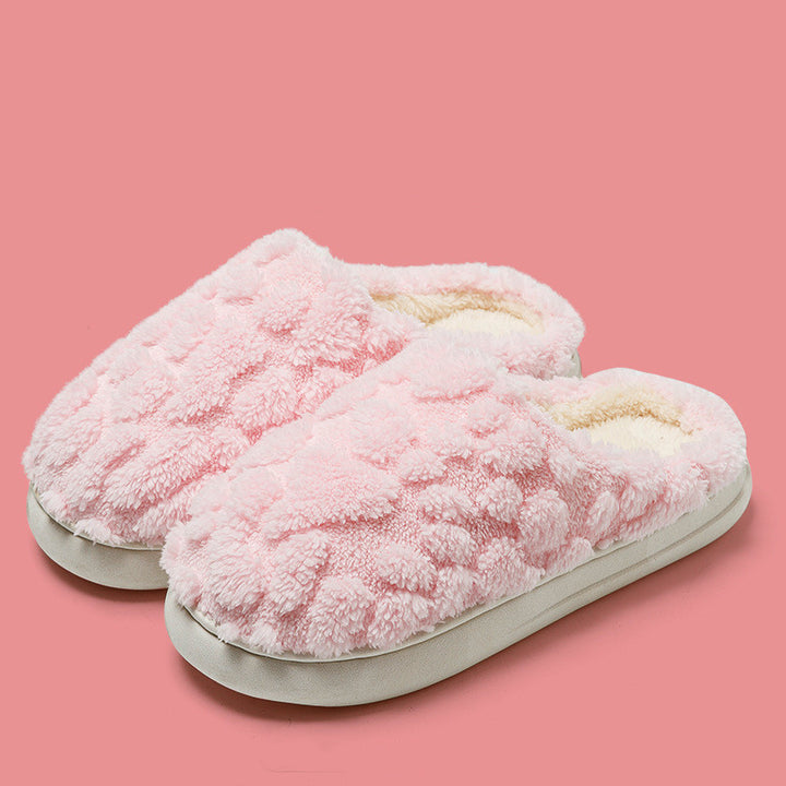 Soft Plush Fleece Slippers for Women and Men, Slip-On