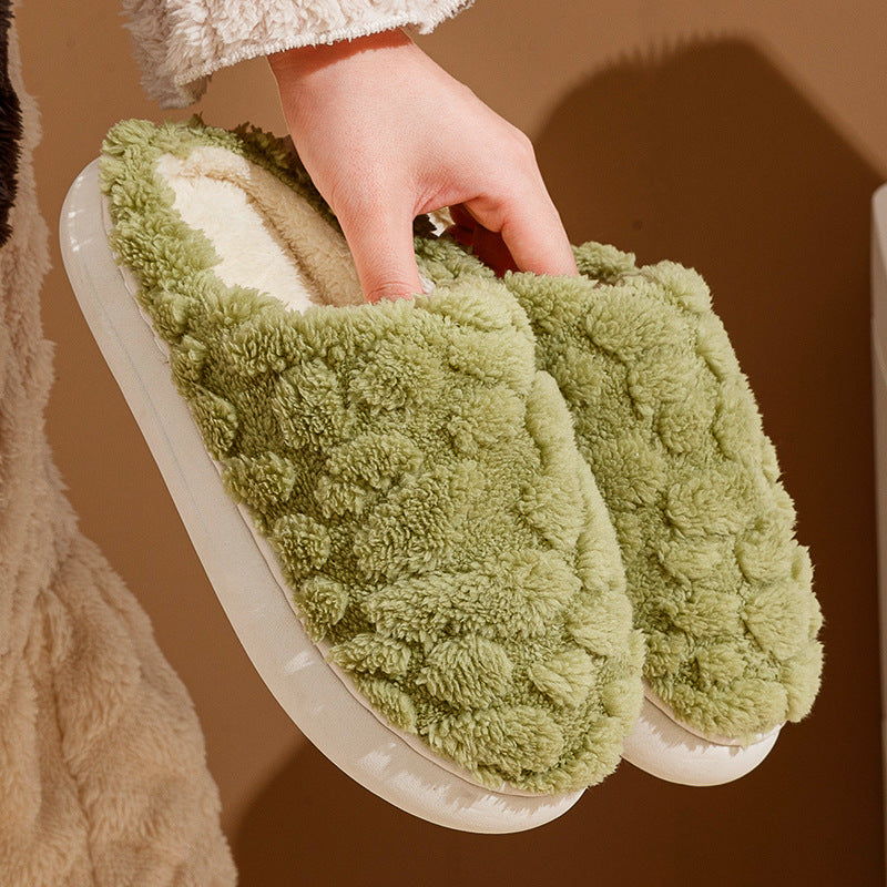 Soft Plush Fleece Slippers for Women and Men, Slip-On