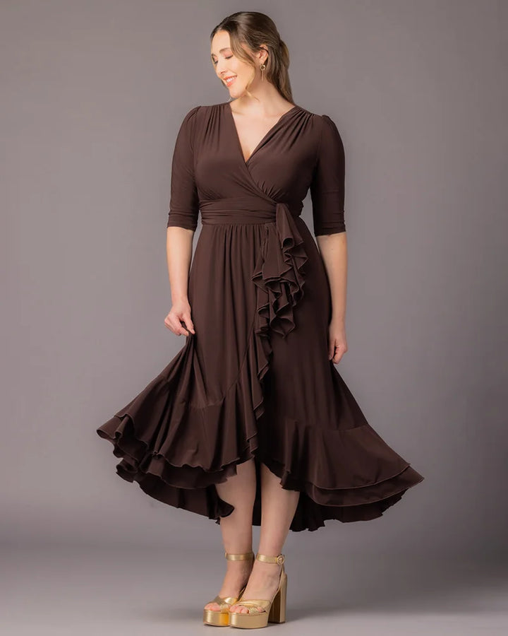 Veronica Ruffled Evening Gown