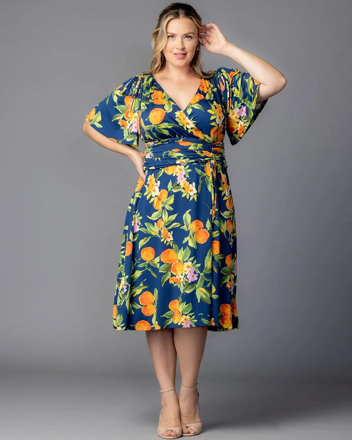 Jemma Ruched Tie Dress