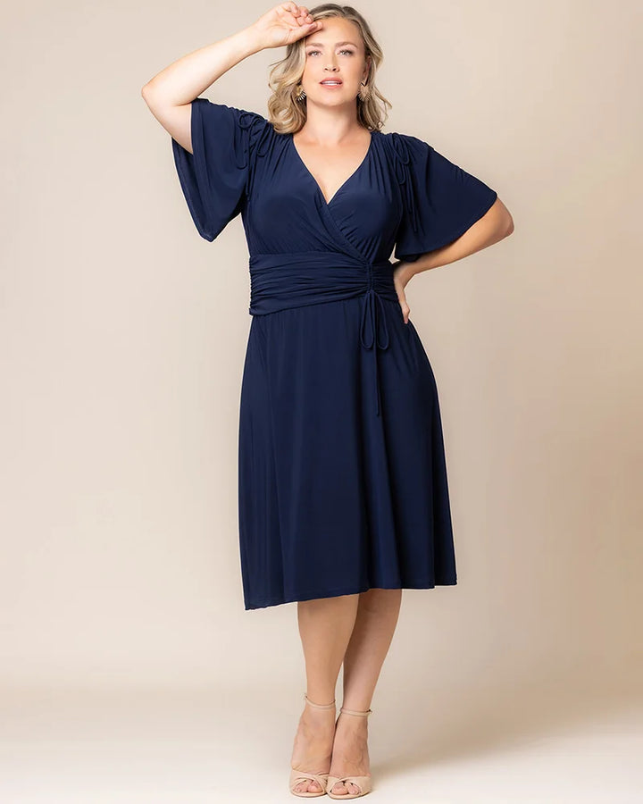 Jemma Ruched Tie Dress