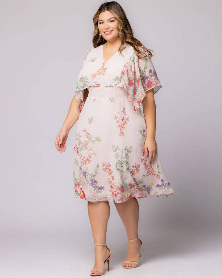 Breezy Border Print Cocktail Dress