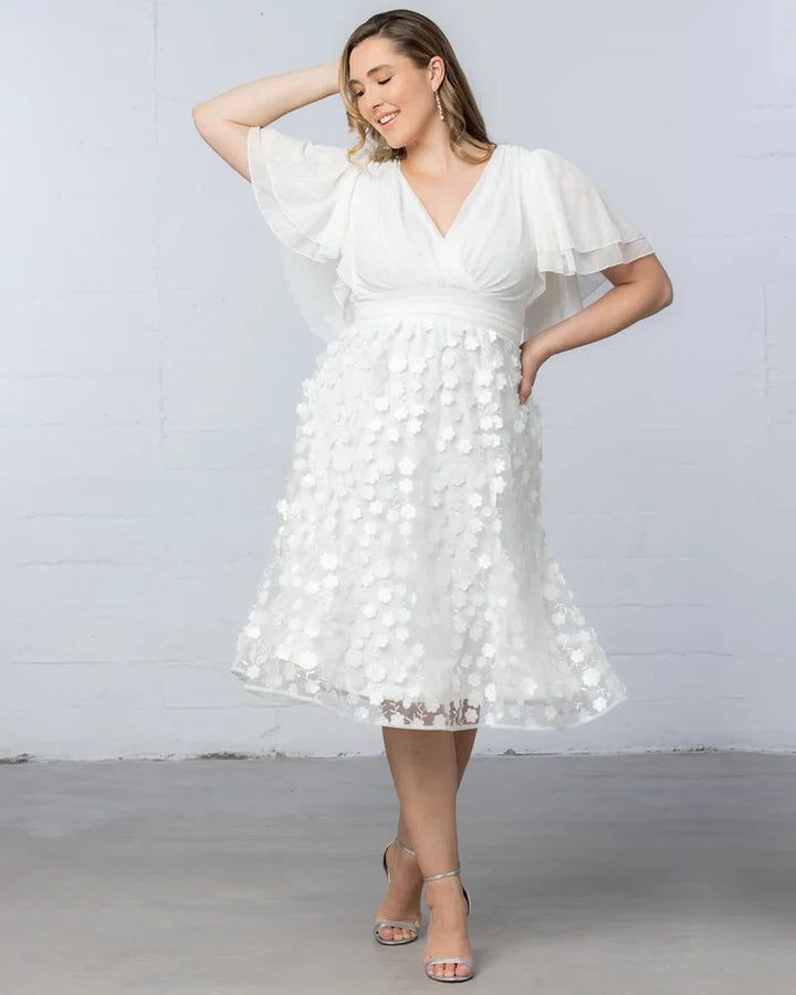 Pretty Petals Mesh Cocktail Dress