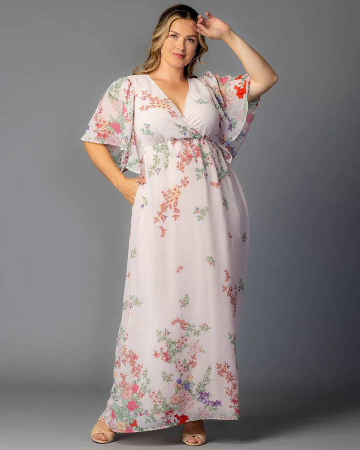 Catalina Border Print Gown