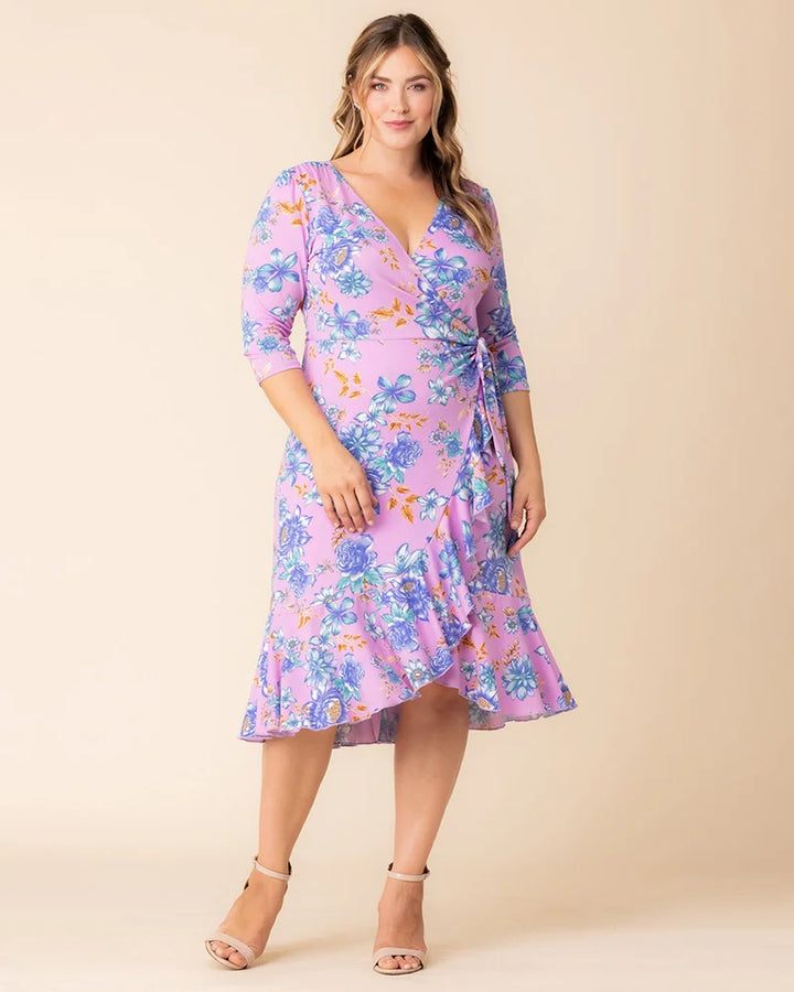 Flirty Flounce Wrap Dress - Sale!
