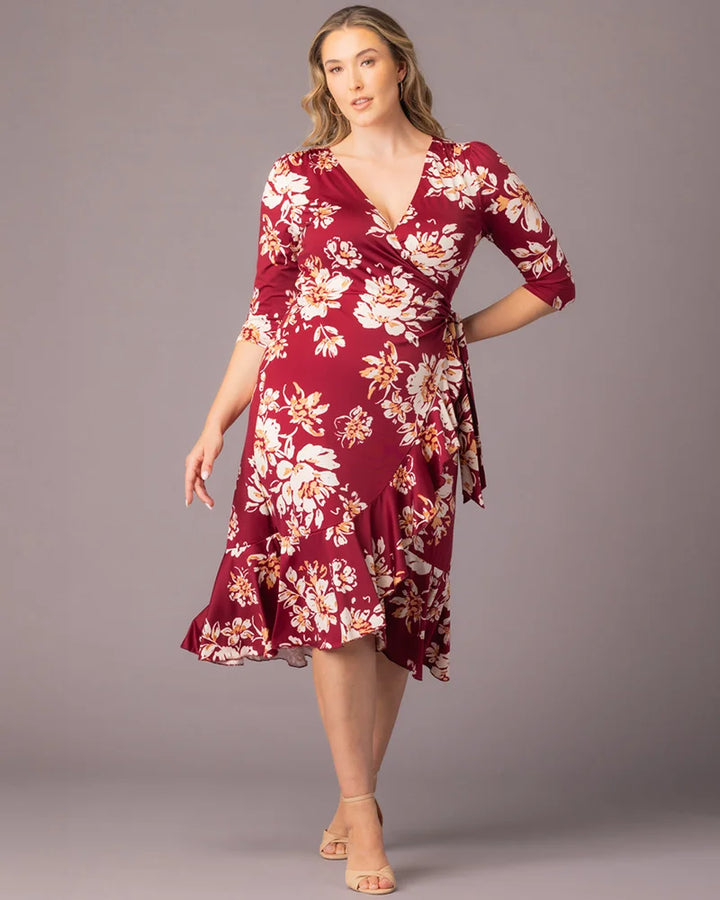 Flirty Flounce Wrap Dress - Sale!
