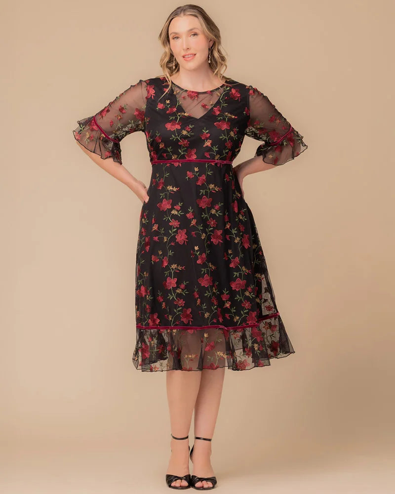 Wildflower Embroidered Dress - Sale!