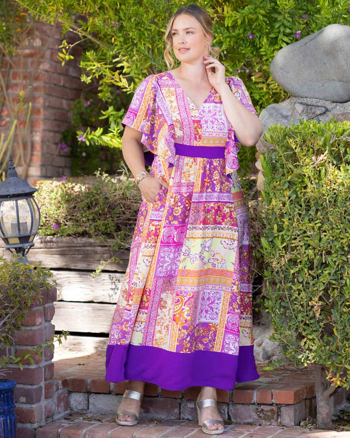 Mediterranean Breeze Boho Maxi Dress - Sale!
