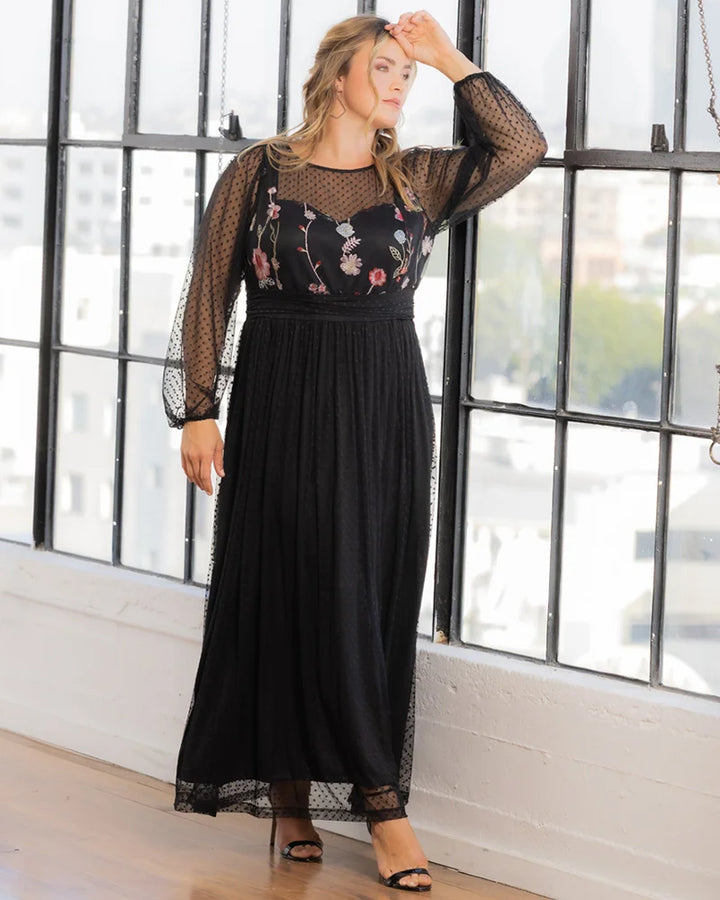 Mystique Mixed Media Evening Gown - Sale!