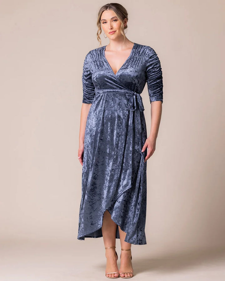 Cara Velvet Wrap Gown - Sale!