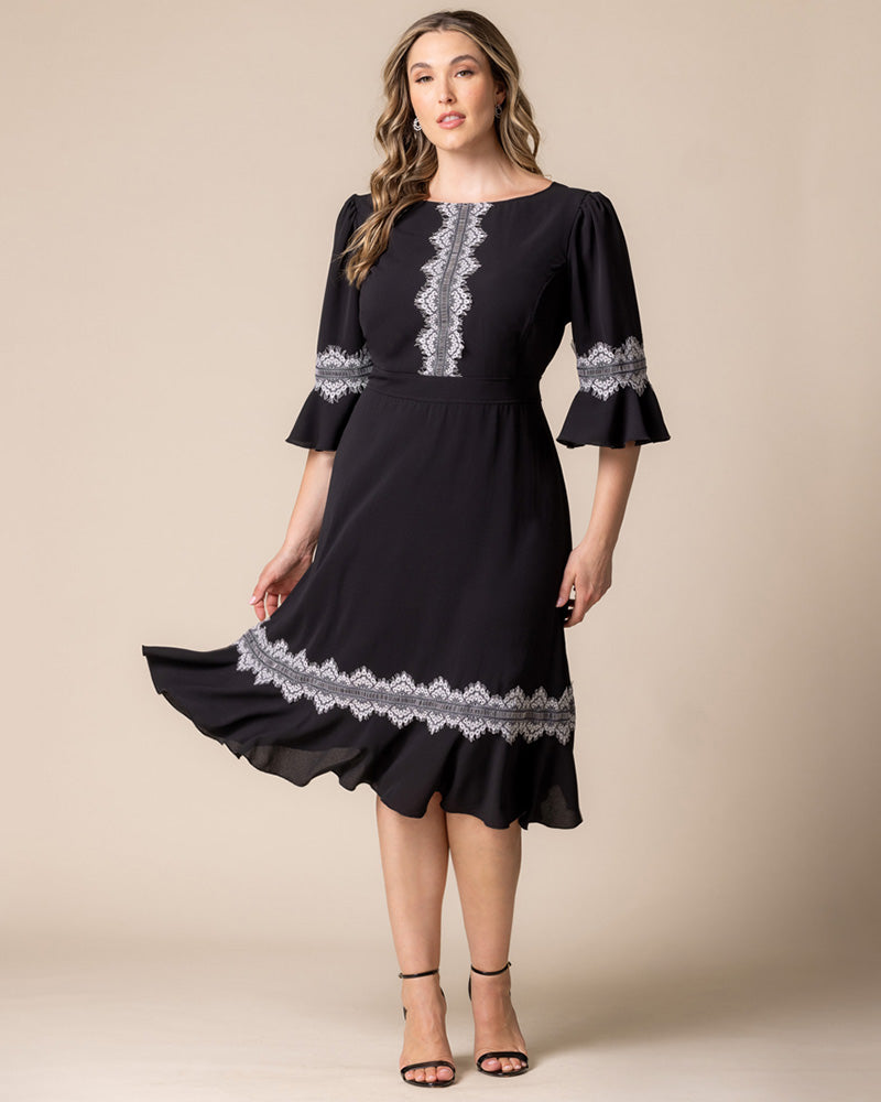 Villa Lace Trim Cocktail Dress - Sale!
