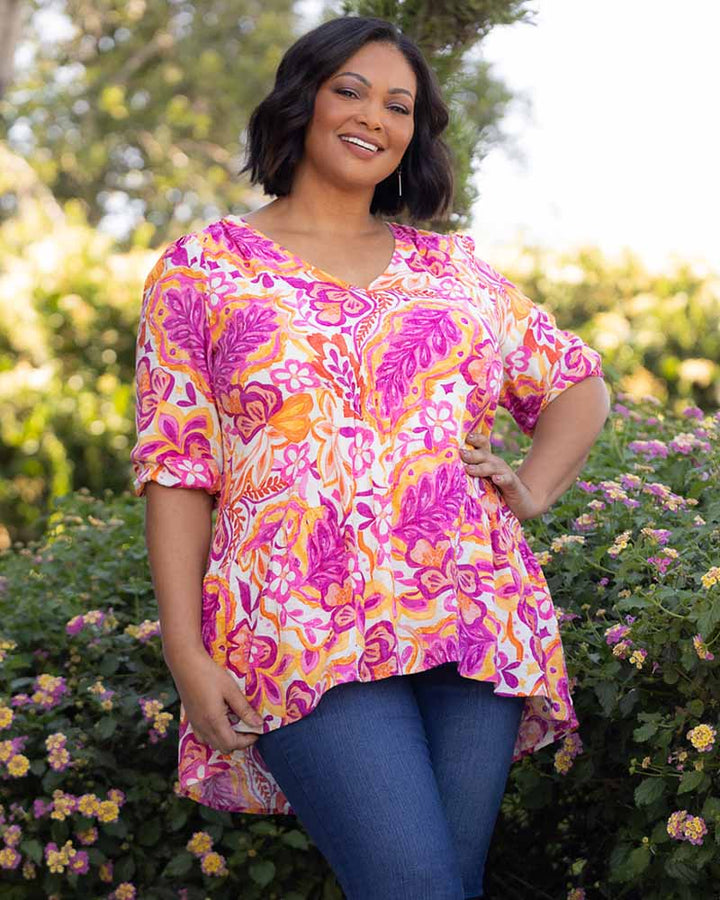 Oasis Flowy Swing Tunic Top - Sale!