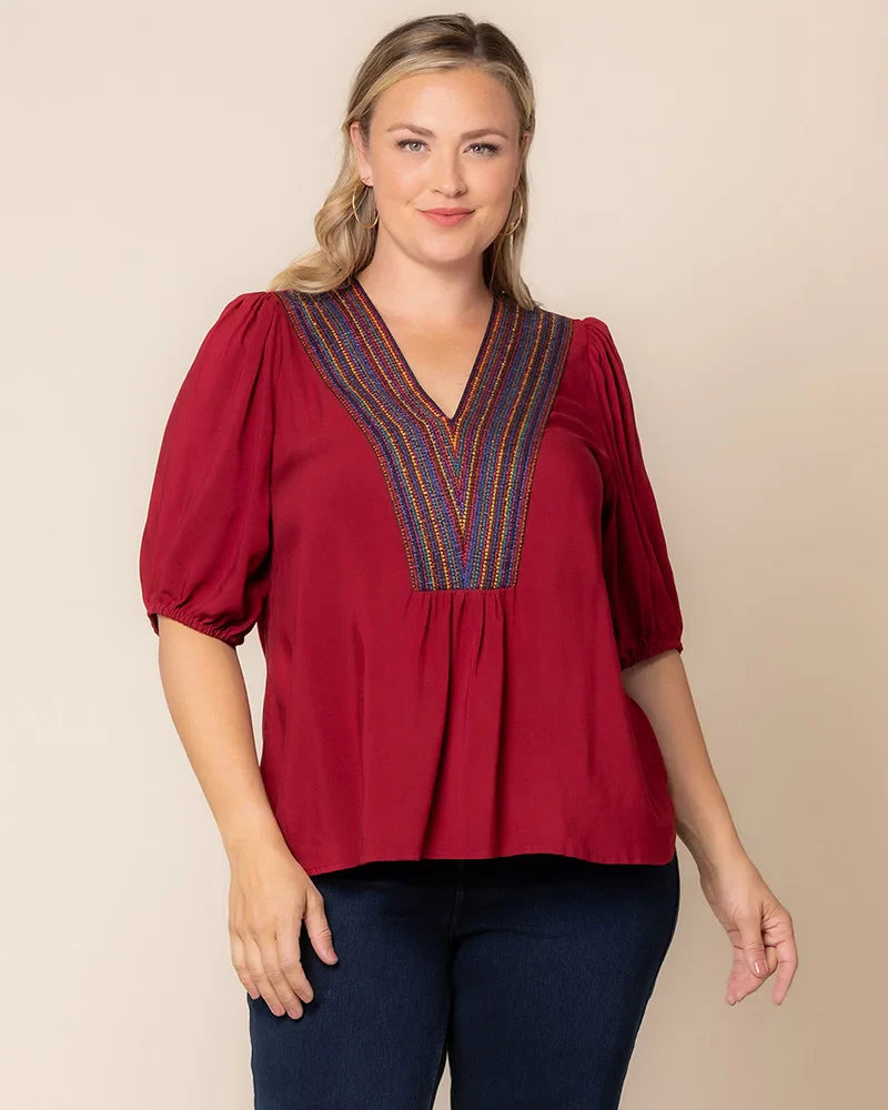 Tacoma Trim Neckline Top