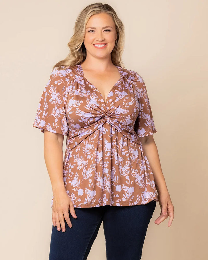 Abby Twist Front Top