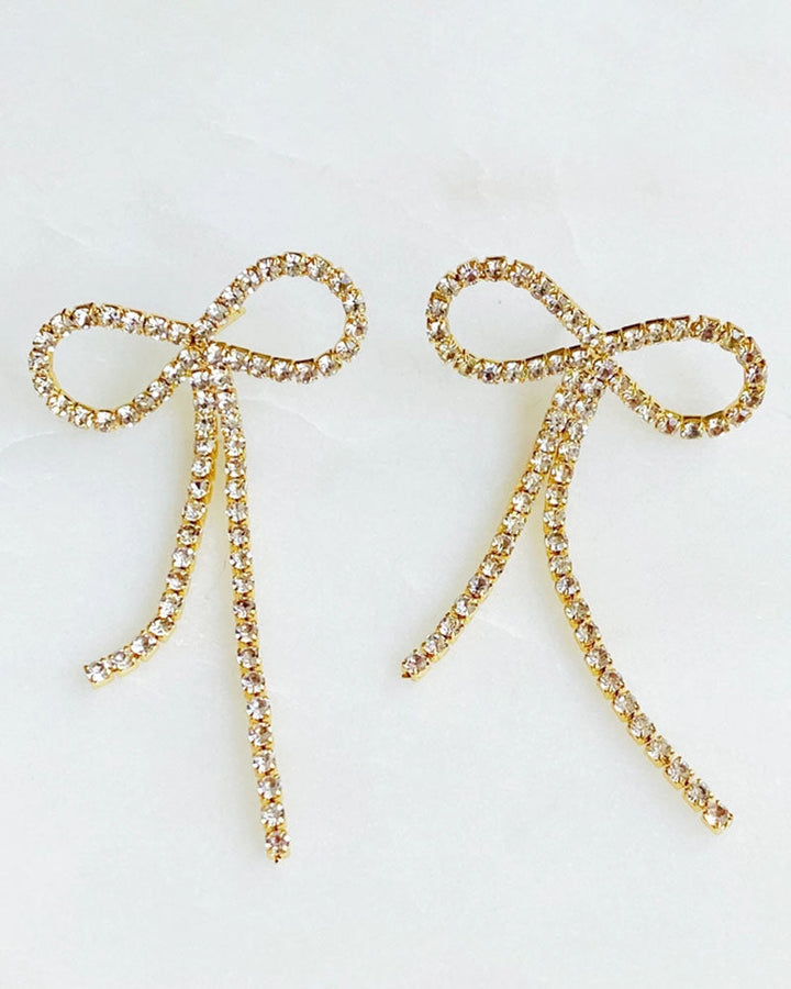 Adorable Shine Bow Earrings