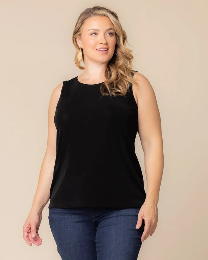 Classic Silky Sleeveless Tank Top by Vikki Vi