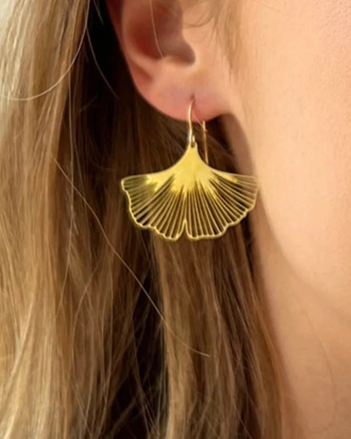 Ginkgo Leaf Earrings
