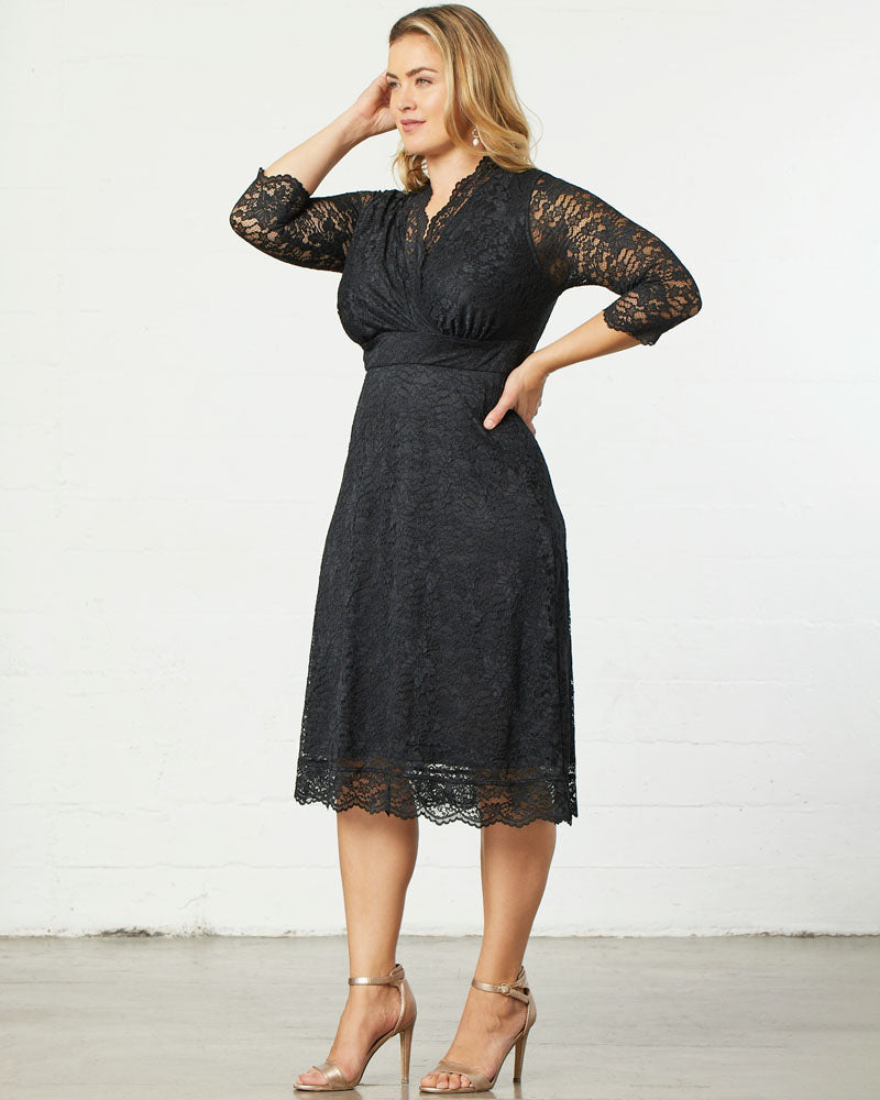 Scalloped Boudoir Lace Dress