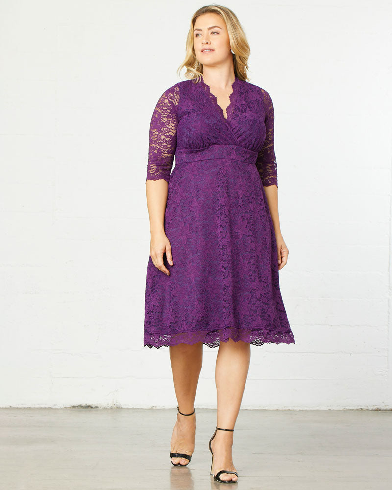Scalloped Boudoir Lace Dress