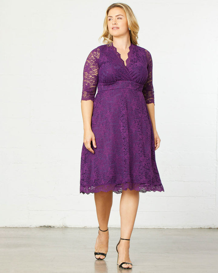 Scalloped Boudoir Lace Dress