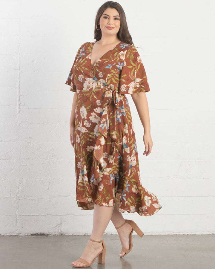 Chloe Crepe Wrap Dress - Final Sale!