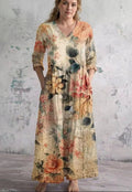 Imogen | Vintage Bloom Maxi Dress