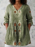 Ila | Long Blouse with V-Neck