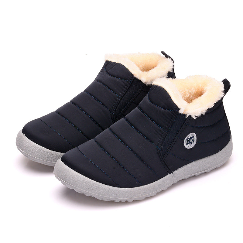 Unisex Slip-On Snow Boots – Lightweight Water-Resistant Ankle Boots