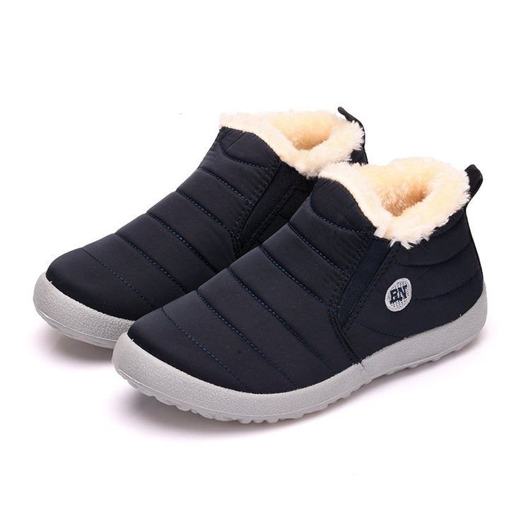 Unisex Slip-On Snow Boots – Lightweight Water-Resistant Ankle Boots
