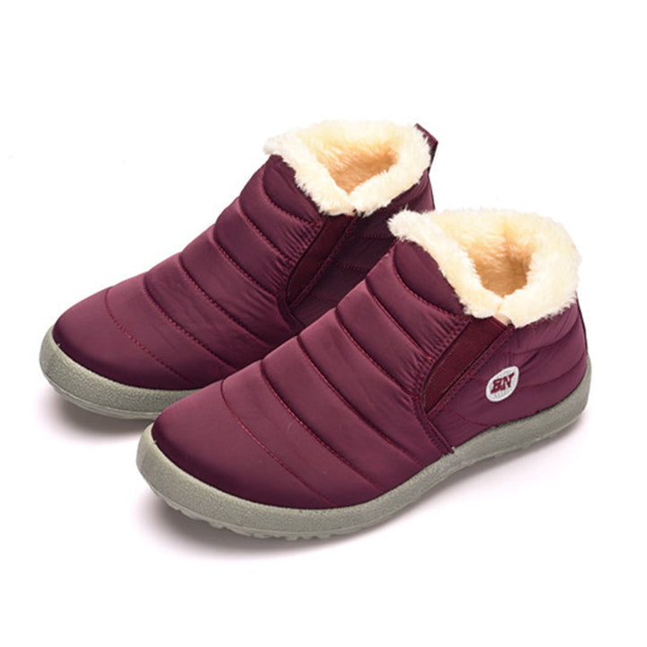 Unisex Slip-On Snow Boots – Lightweight Water-Resistant Ankle Boots