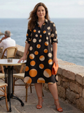 Anas | Sunset Dot Dress