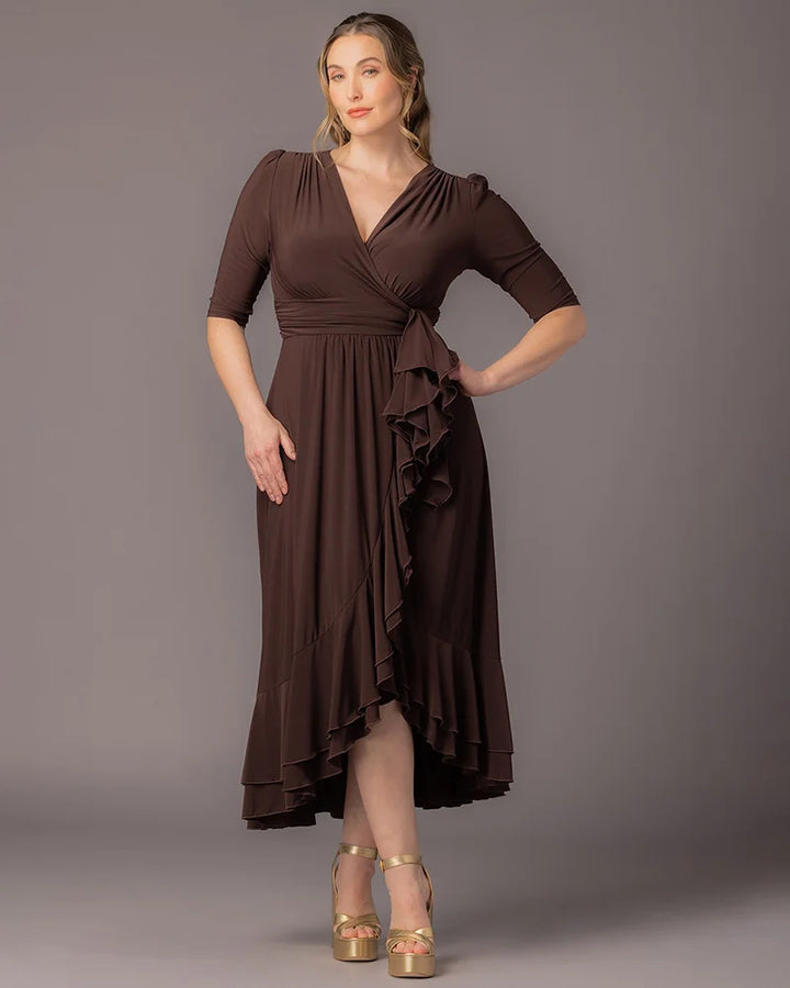 Veronica Ruffled Evening Gown
