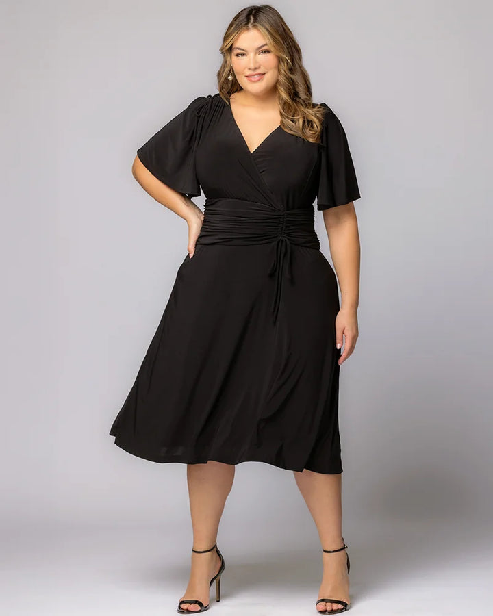 Jemma Ruched Tie Dress