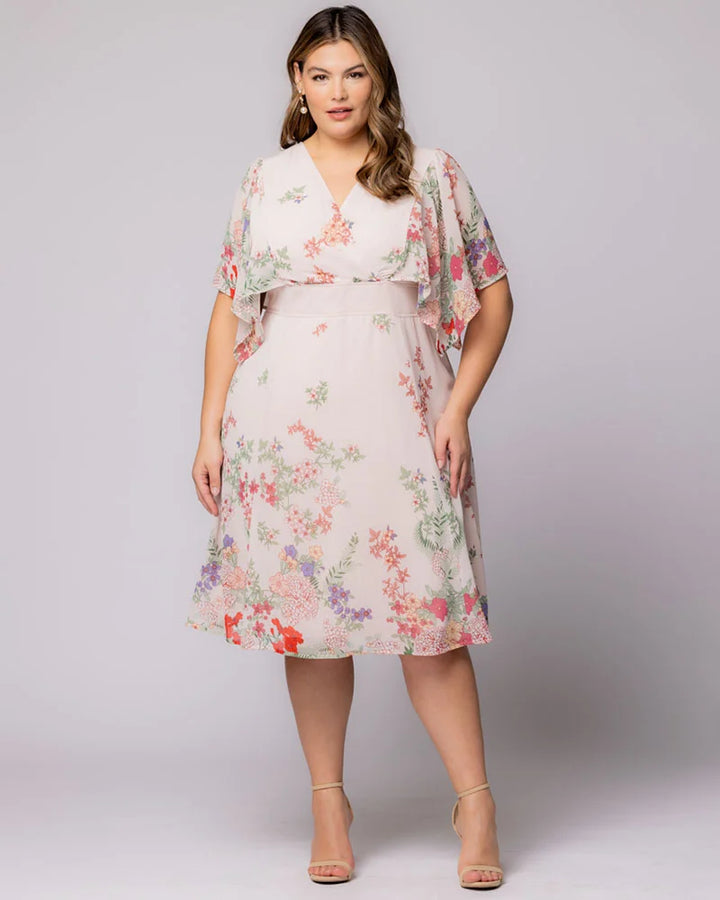 Breezy Border Print Cocktail Dress