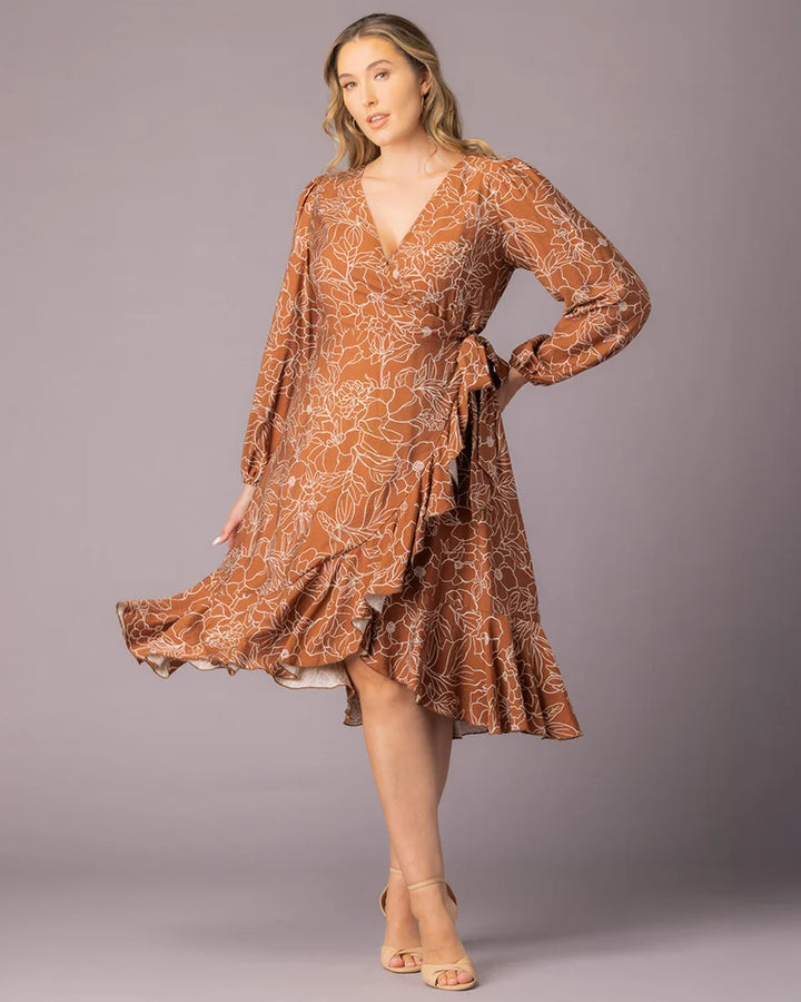 Julia Long Sleeve Wrap Dress - Sale!
