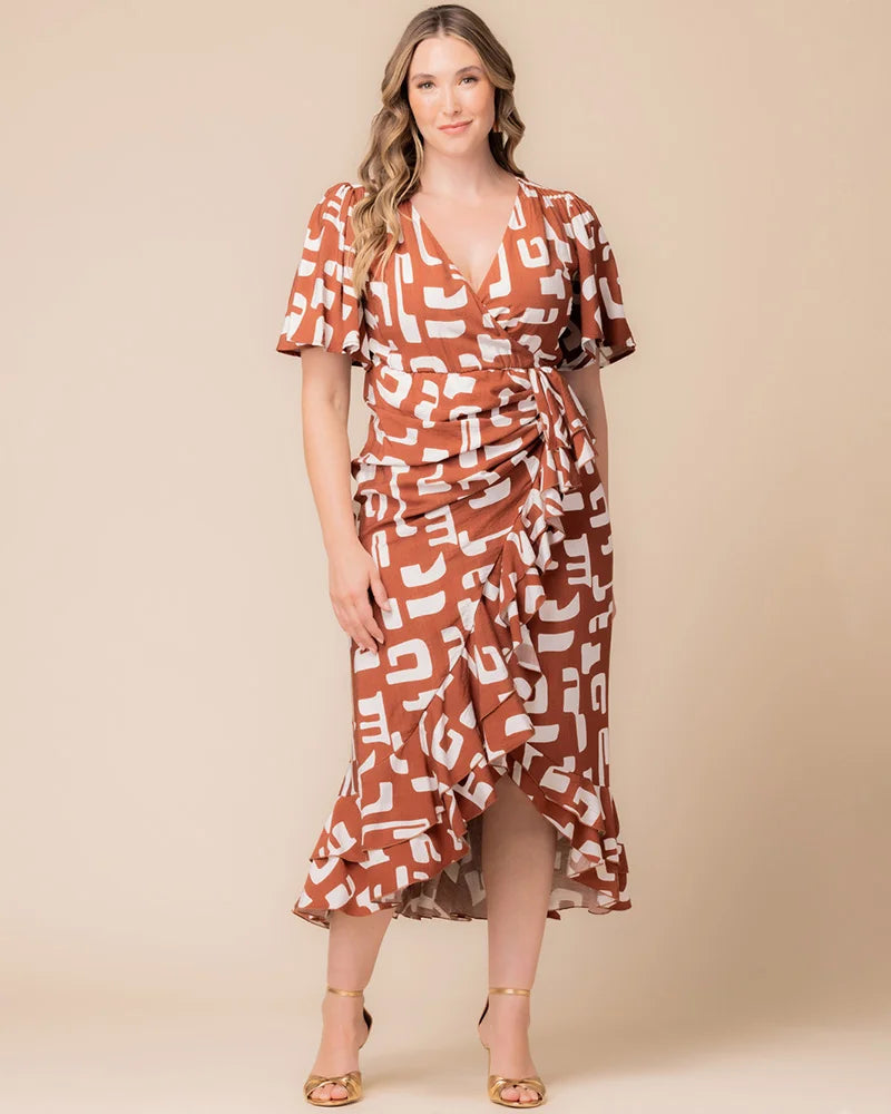 Alexandra Faux Wrap Dress - Sale!