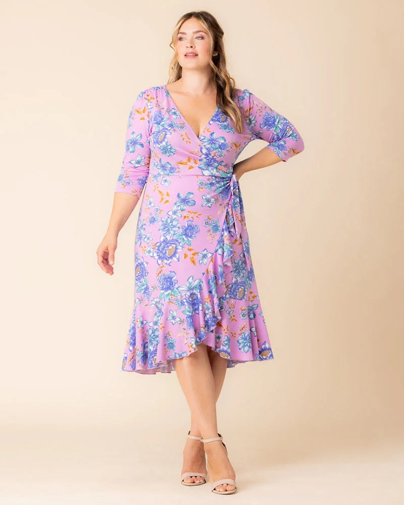 Flirty Flounce Wrap Dress - Sale!