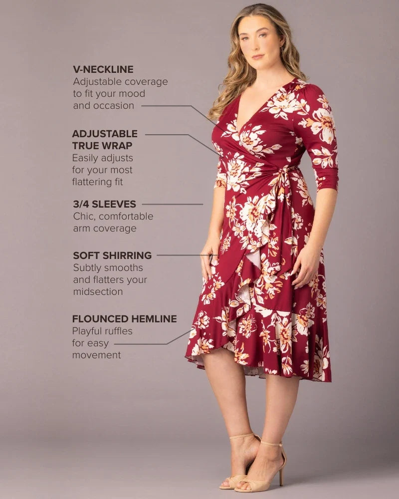 Flirty Flounce Wrap Dress - Sale!
