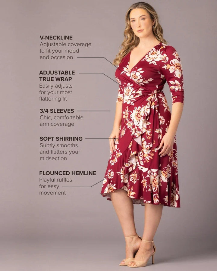 Flirty Flounce Wrap Dress - Sale!
