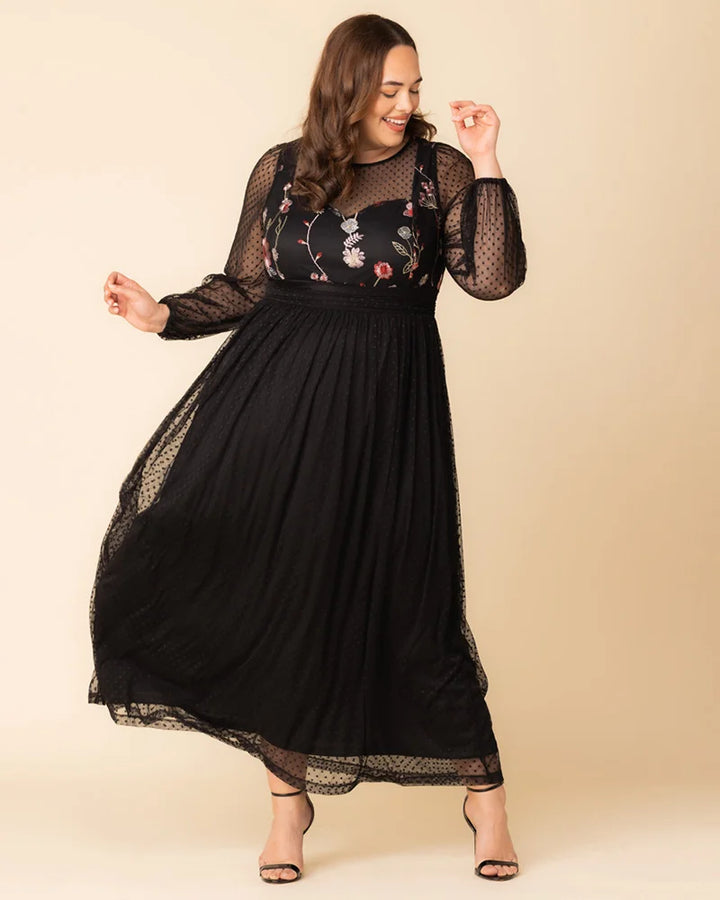 Mystique Mixed Media Evening Gown - Sale!