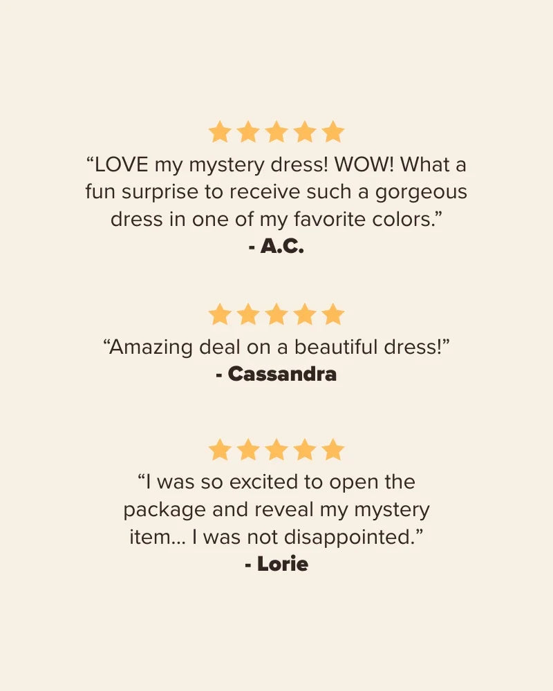 Mystery Dress - Final Sale
