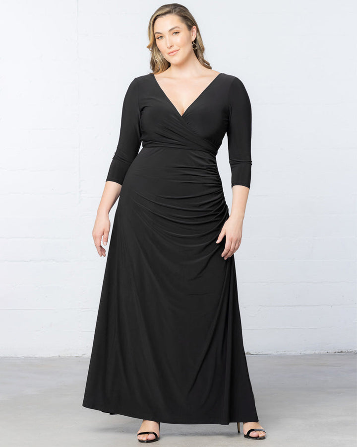 Gala Glam Evening Gown with Sleeves - Sale!