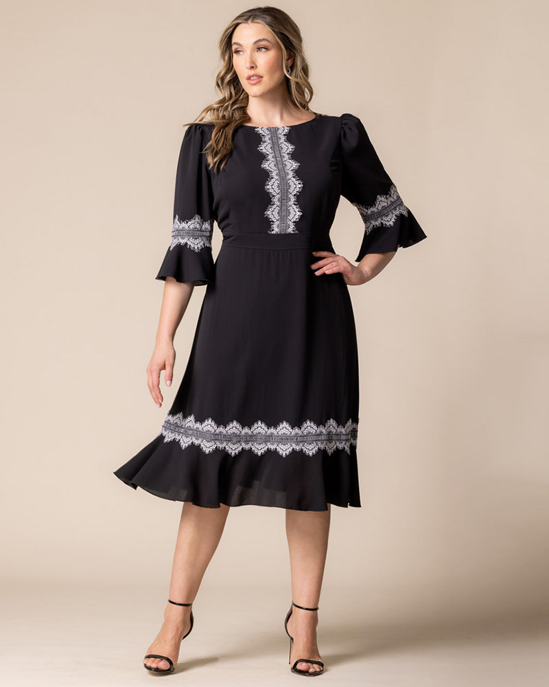 Villa Lace Trim Cocktail Dress - Sale!