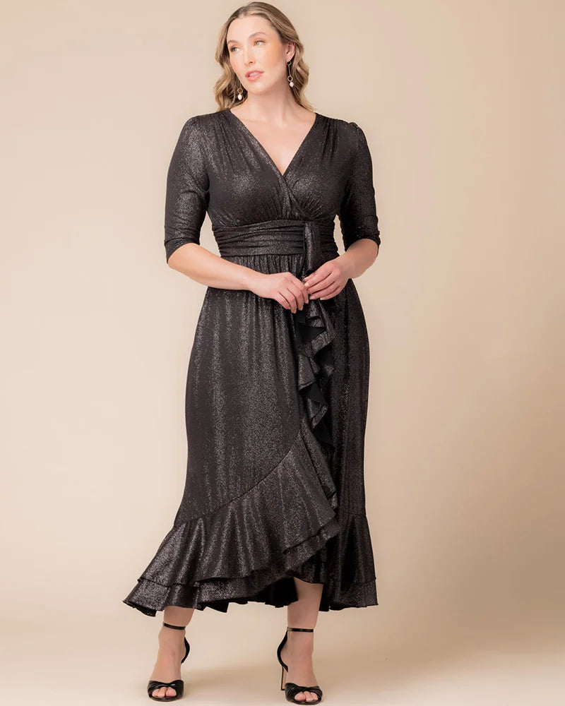 Glimmer Ruffle Evening Gown - Sale!