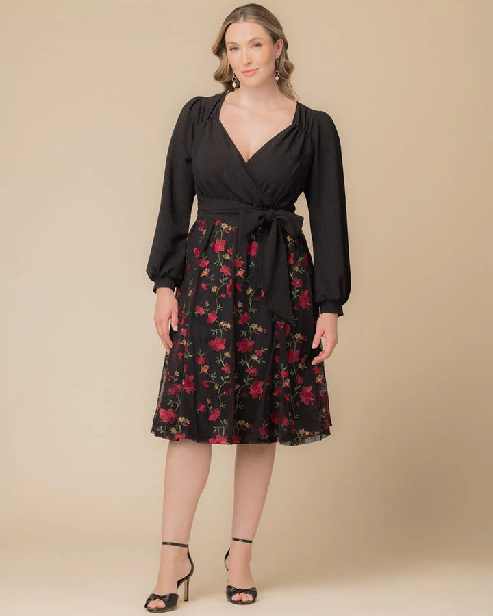 Chelsea Embroidered Midi Cocktail Dress - Sale!