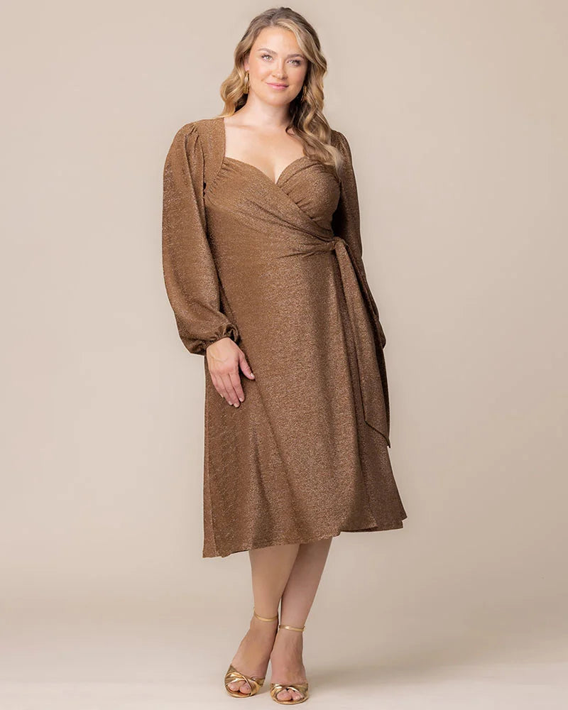 Socialite Sweetheart Sparkling Wrap Dress - Sale!