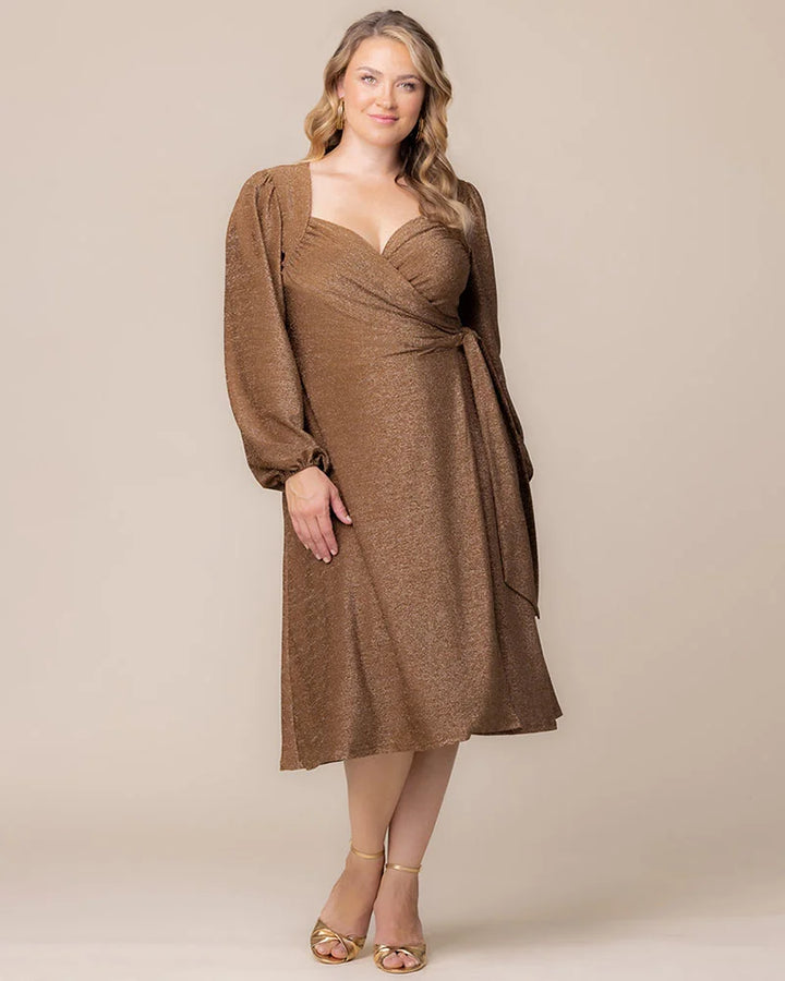 Socialite Sweetheart Sparkling Wrap Dress - Sale!