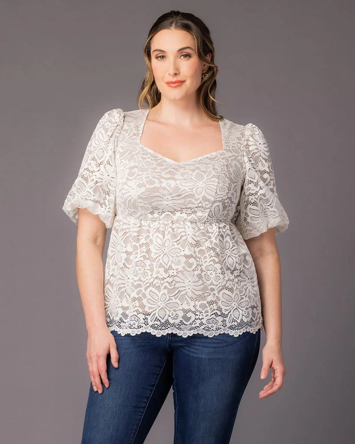 Winsome Lace Peplum Top - Sale!