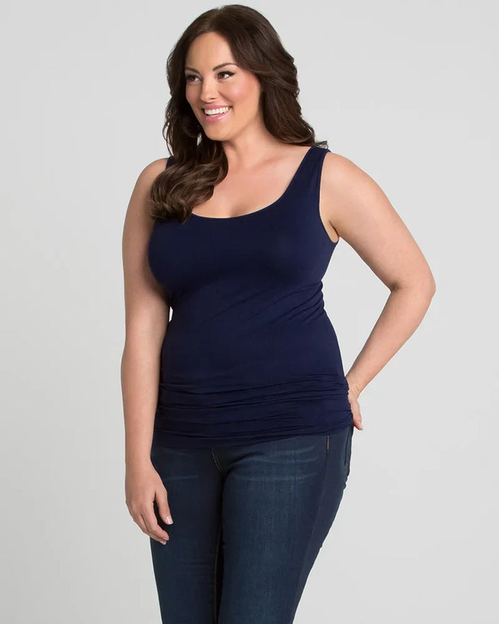 Plus Size Scoopneck Tank by Skinnytees
